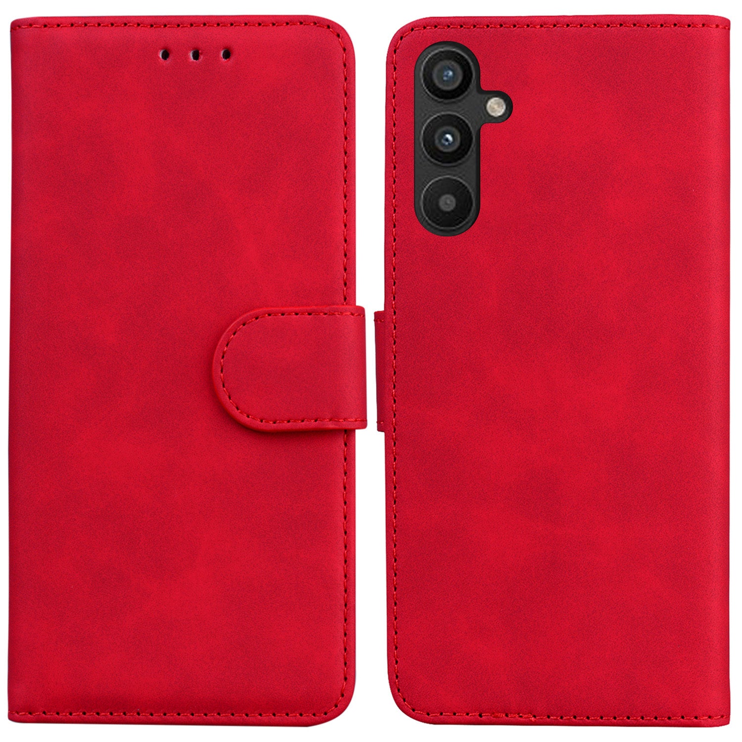 For Samsung Galaxy A54 5G Fingerprint-Proof Solid Color PU Leather Wallet Case Shockproof Phone Stand Cover For Samsung Galaxy A54 5G Fingerprint-Proof Solid Color PU Leather Wallet Case Shockproof Phone Stand Cover